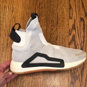 Adidas Trae Young N3xt L3v3l White and Black Athletic Shoes